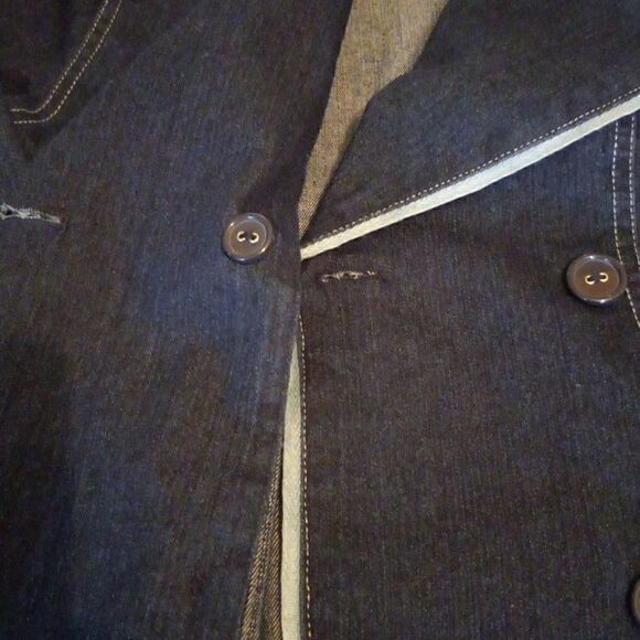 Denim Double Breasted Jacket - Picture 4 of 7